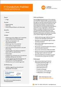 Download Schulungs-Flyer IT-Grundschutz-Praktiker