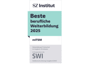 SZ-Institut Auszeichnung Beste berufliche Weiterbildung 2025