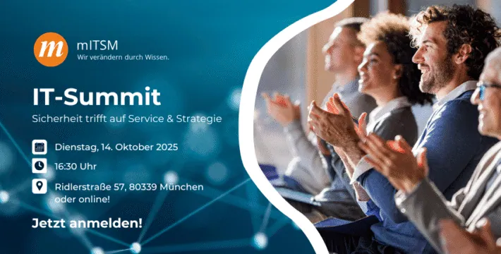Sei dabei: mITSM IT-Summit am 14. Oktober 2025