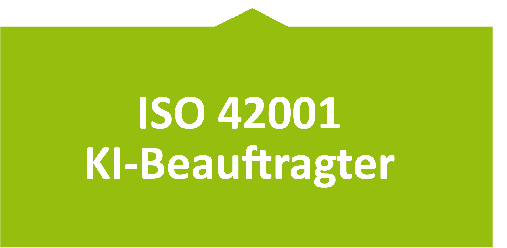ISO 42001 KI-Beauftragter Schulungssymbol, digital und modern gestaltet.